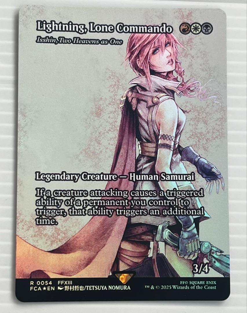 MTG　FF　孤高の戦士、ライトニング　ショーケースfoil