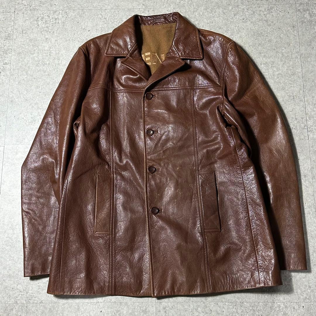 KENZO HOMME 羊革 カーコート ブラウン archive