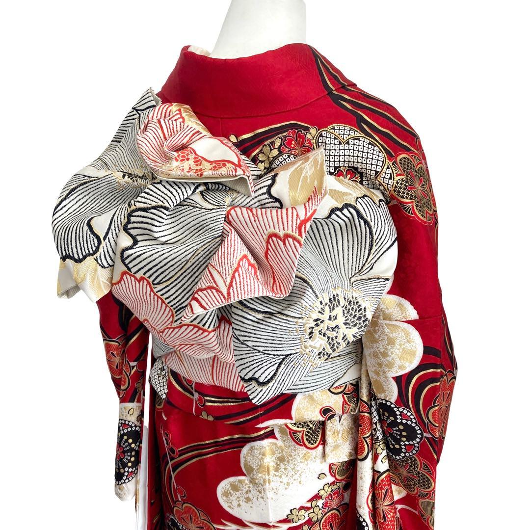 ★™️ 身丈170 赤 振袖4点セット‼️お振袖セット‼️ NO109 フルセット