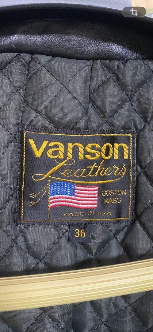 Vanson バンソン　シングル　ライダースジャケット36 いい感じの使用感