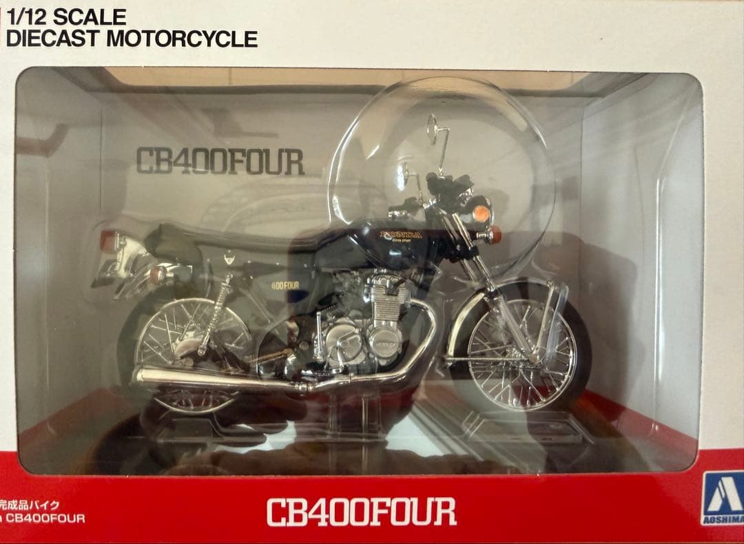 アオシマ 1/12 完成品 ホンダ CB400FOUR バニッシュブルー