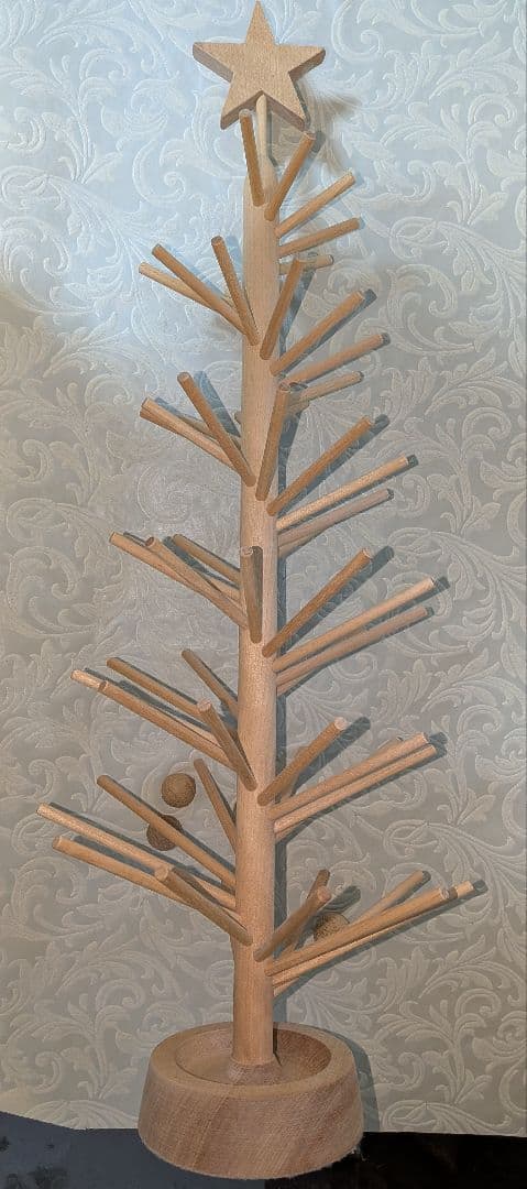 三浦忠司 どんぐりコロコロ 50cm 木製 クリスマスツリー　木のおもちゃ