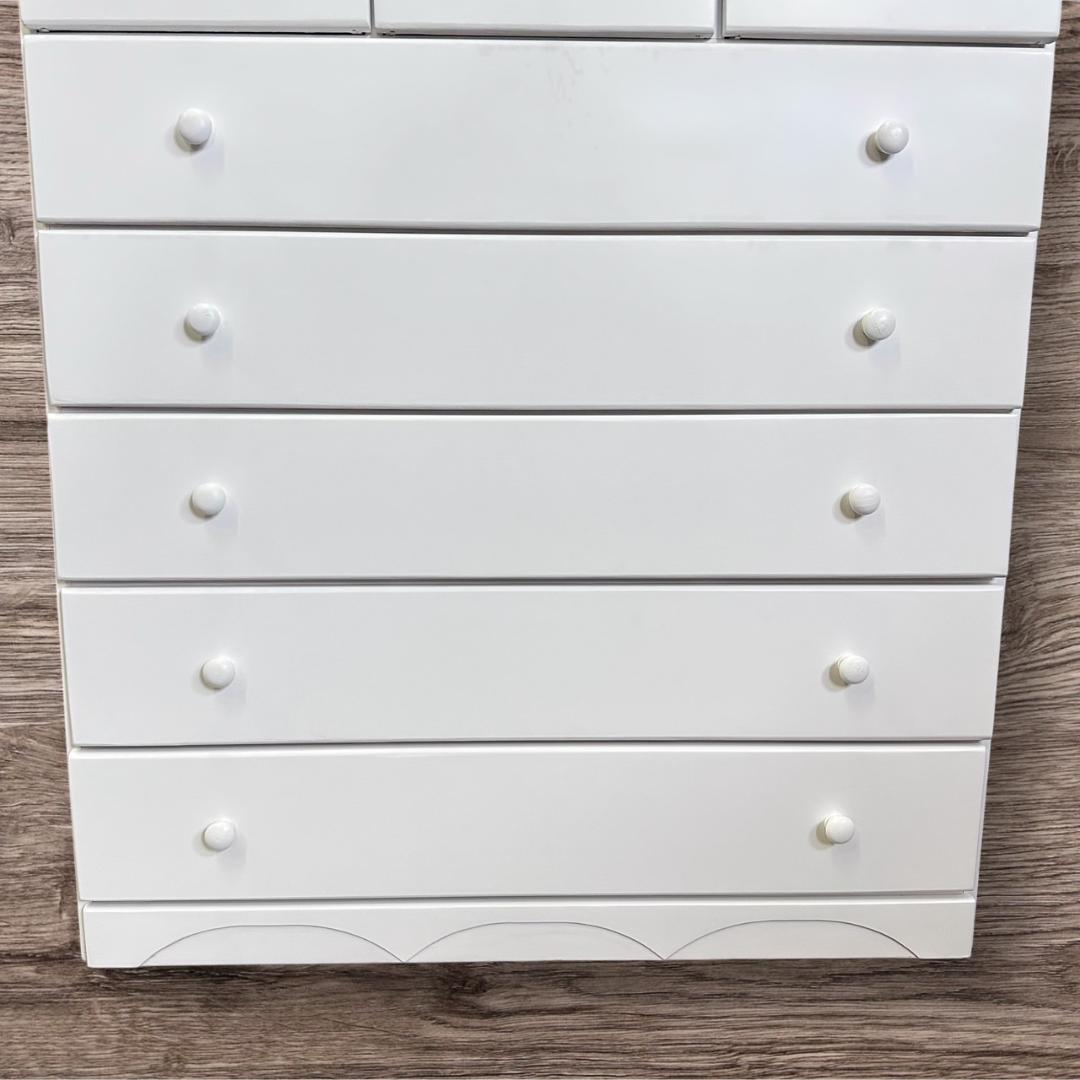 雪(*^^*)白家具 　洋タンス　チェスト　9段11杯