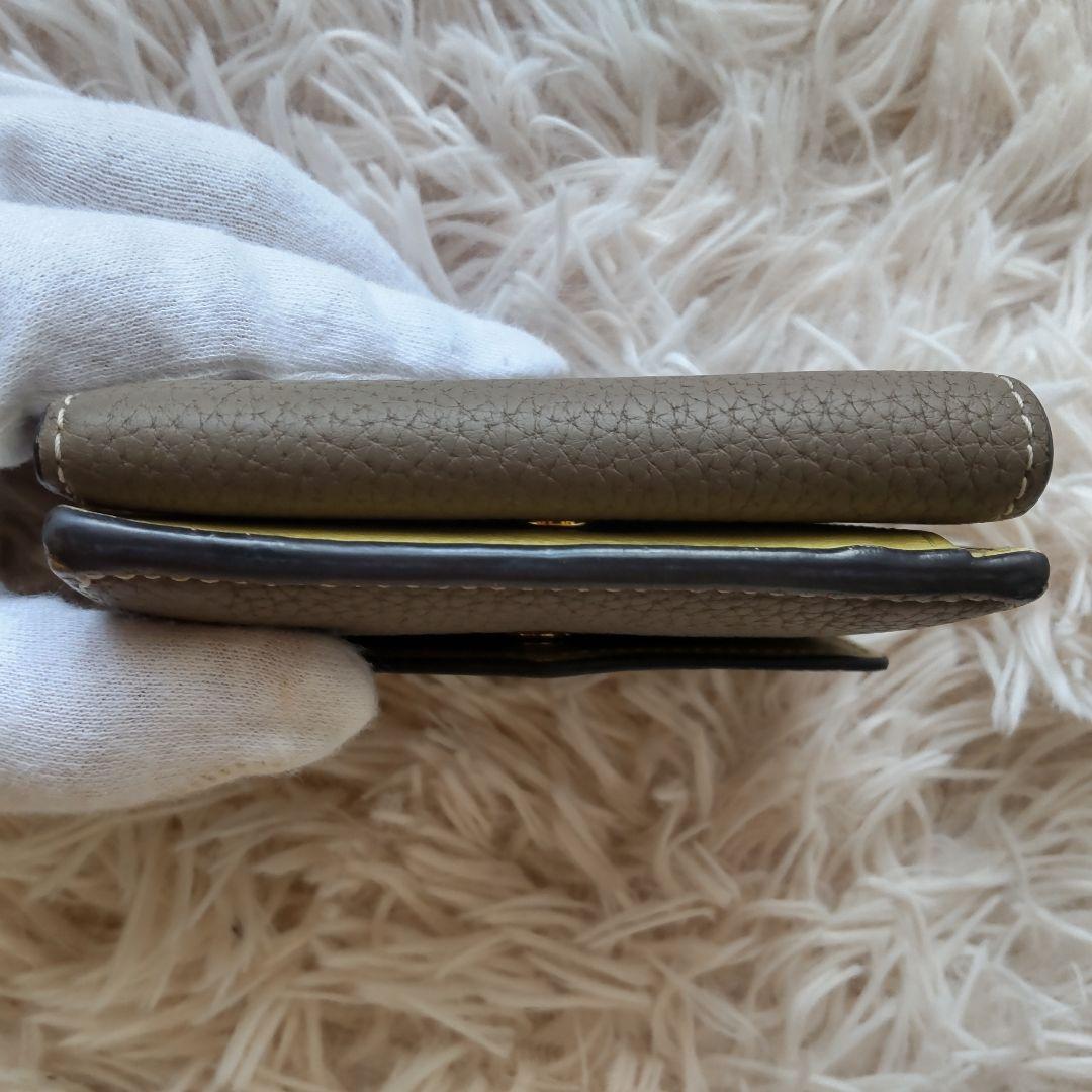 美品✨ボナベンチュラ　スモールウォレット エトープ 三つ折り財布