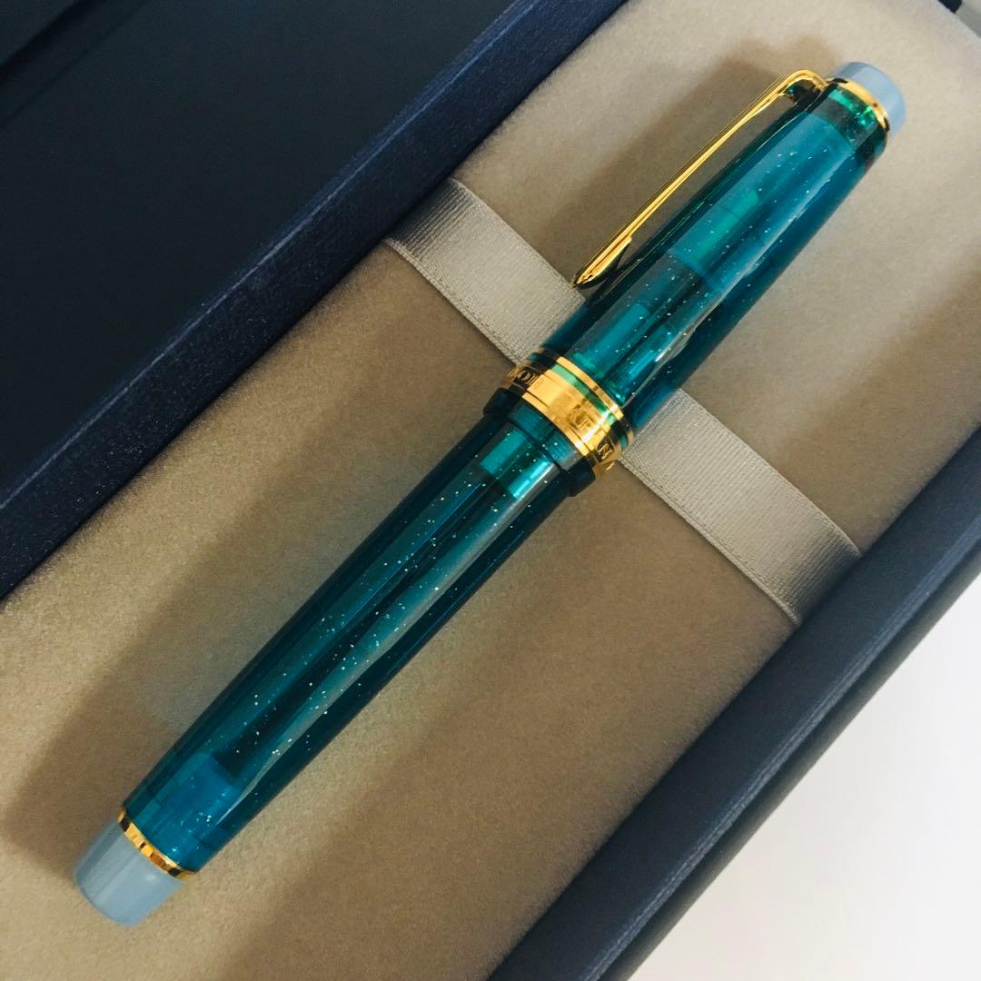 文具館コバヤシ　限定　オリジナル万年筆　翡翠Female 字幅B