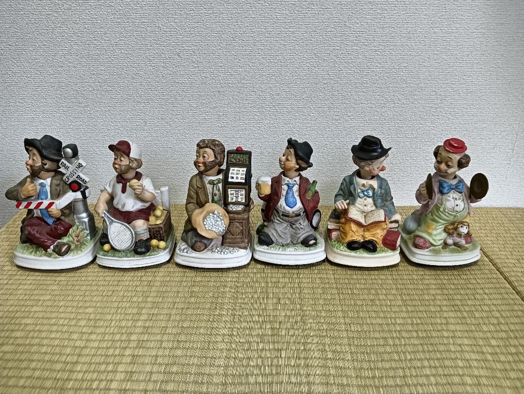 陶器製フィギュアオルゴールセット 6体
