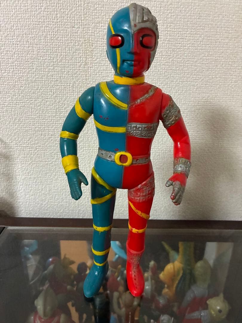 当時物　タカトク　人造人間キカイダー　ソフビ　約28cm　ソフビ