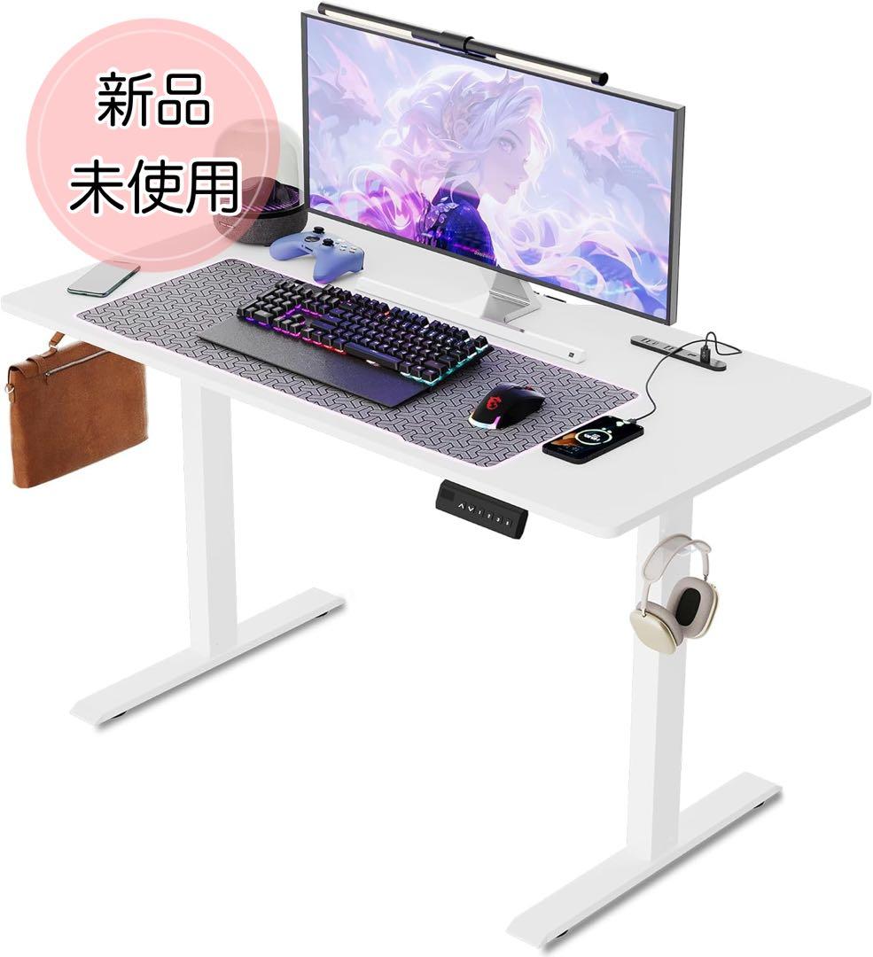 ゲーミングデスク 電動 昇降式デスク パソコンデスク 勉強机 コンセント フック