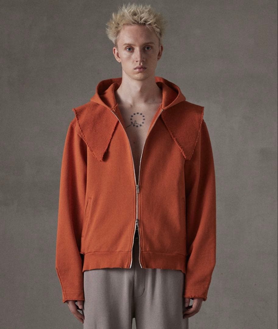 【GRANCY】ヘビーウェイト レイヤーデザイン フルジップフーディ