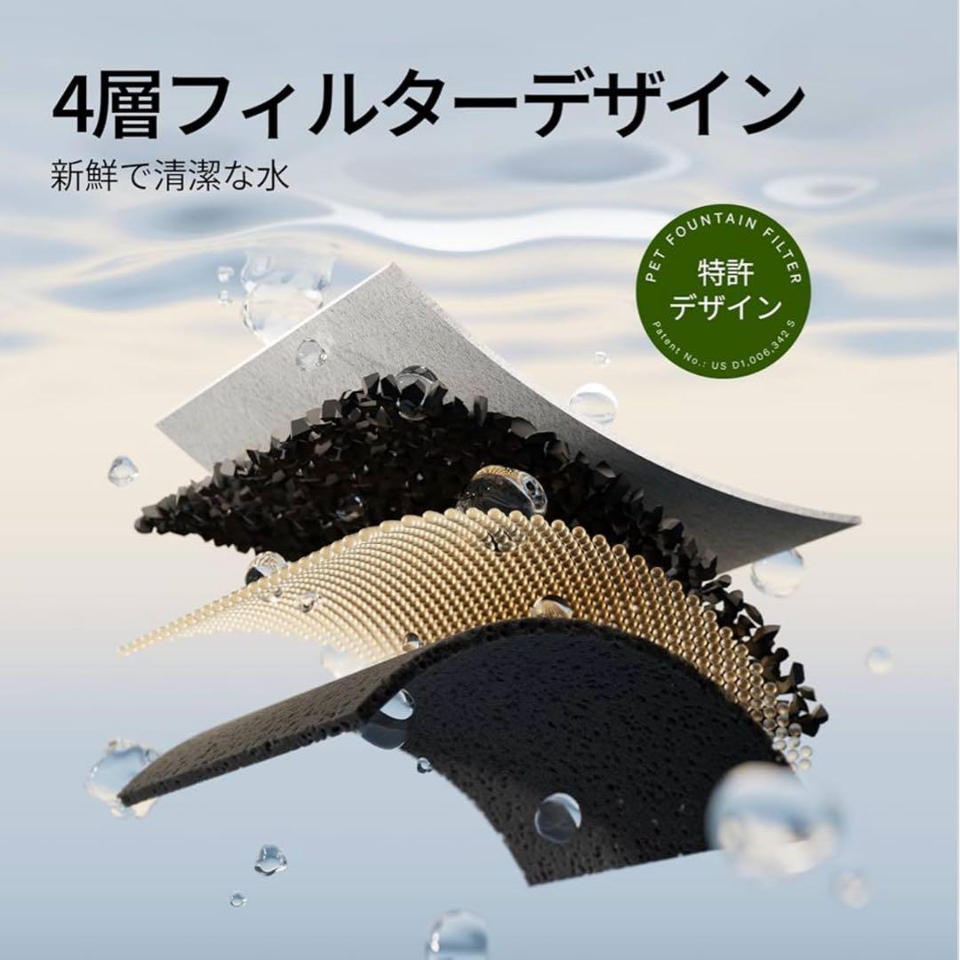 【新品】PETLIBRO 自動給水器 RFIDタグで飲水量を管理 多頭飼いに