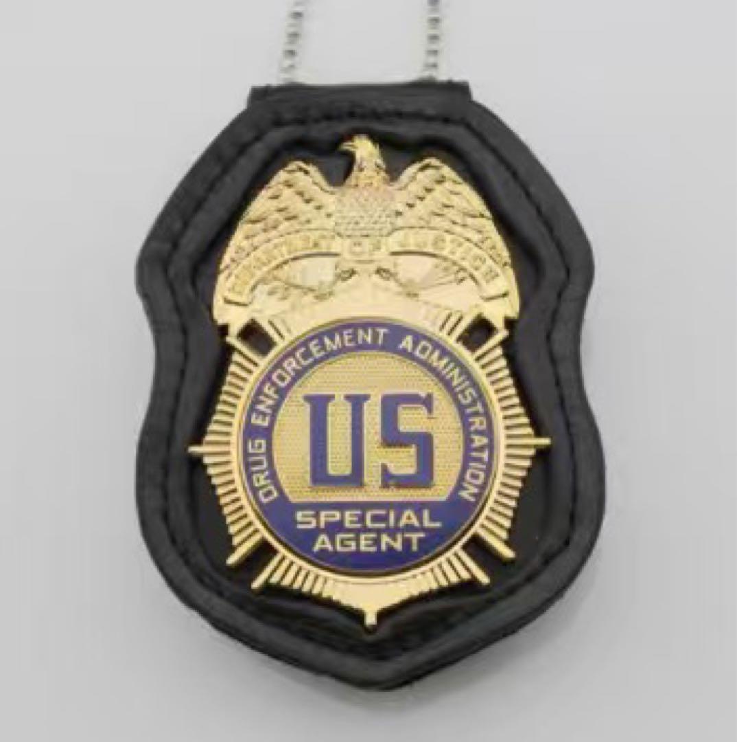 連邦麻薬取締局 DEA バッジ+ケース