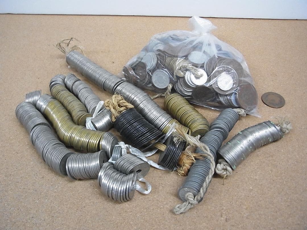 古銭　まとめて　銅銭　穴銭　寛永通宝　アルミ銭　3.7㎏ほど