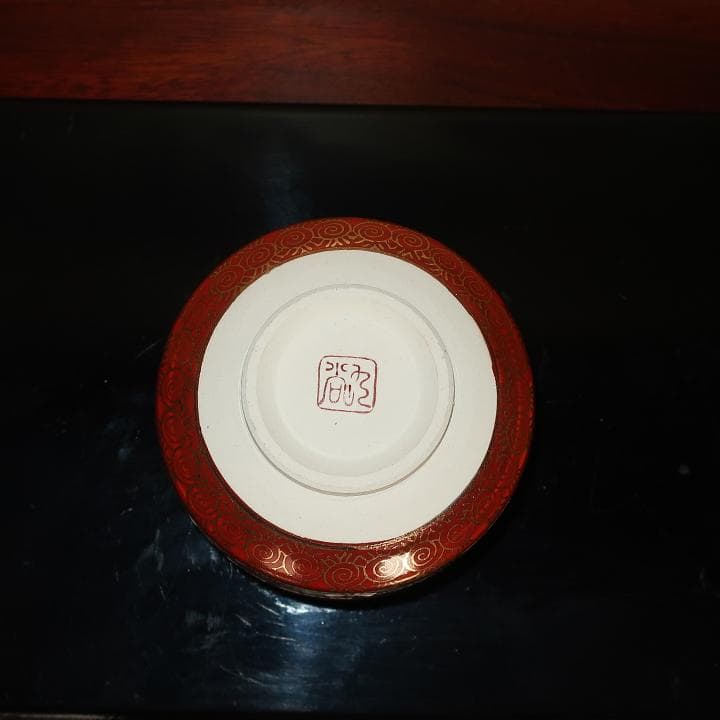 【お年玉セール!】茶道具 抹茶碗　九谷焼　手描き豪華絢爛　本金金花詰