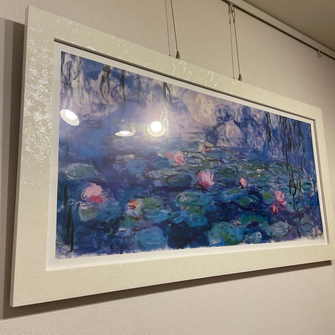 モネ 睡蓮　ポスター　額装