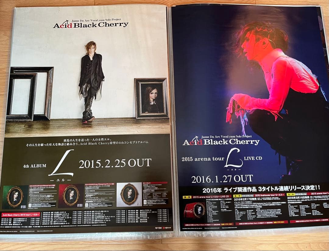 32枚Acid Black Cherry CD予約特典・ツアーポスター　②