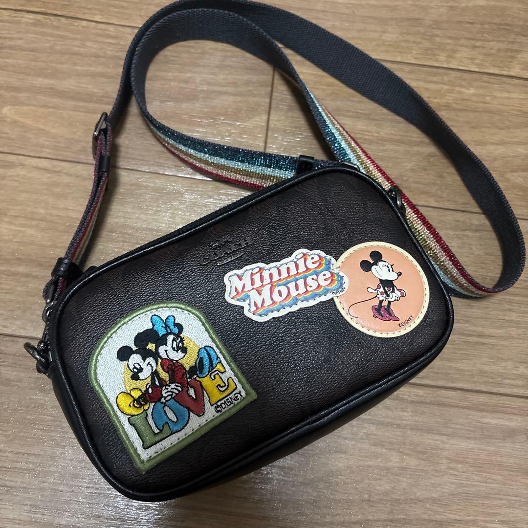 希少 コーチ ミッキー ディズニーコラボ ショルダーバッグ