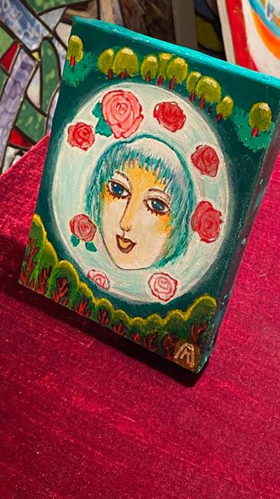 【アクリル画】 商品名 透めいな貴方 0号 額なし 未使用品