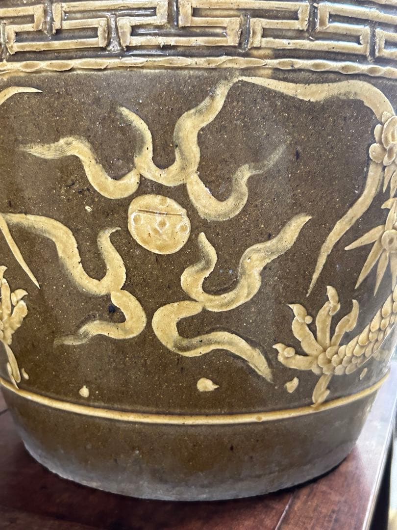 中国　龍紋大瓶　アンティーク　送料込み0912