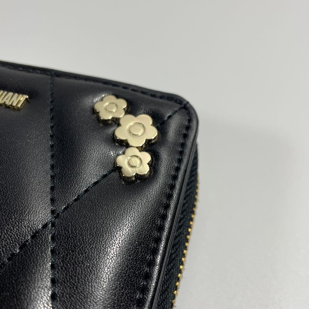 【まゆみ】マリークワント プチデイジーメタルキルト ウォレット 二つ折り