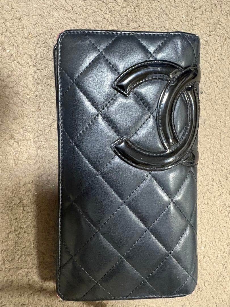 CHANEL 二つ折り財布 ブラック