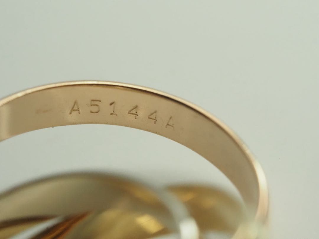 Cartier　カルティエ　トリニティリング 750YG/WG/PG 49号