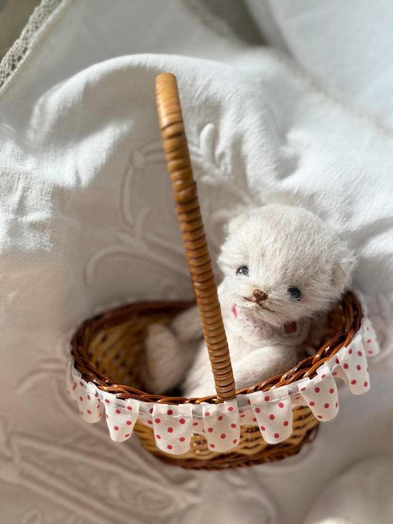 ぽ*る様 テディベア　作家様　にっこり笑顔の小さい子　ベア　クマ　くま　ぬいぐる