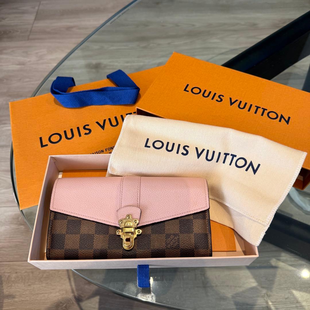 ルイ ヴィトン ダミエ ポルトフォイユ クラプトン 長財布 N64447