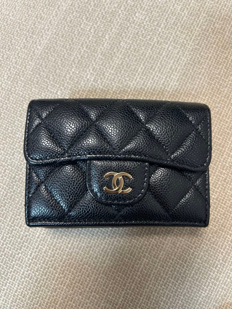 CHANEL ブラックレザー 財布