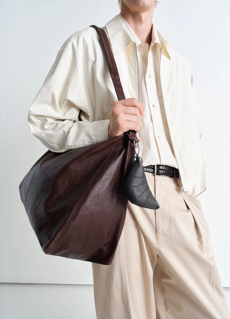 小物 Lemaire Croissant leather coin purse