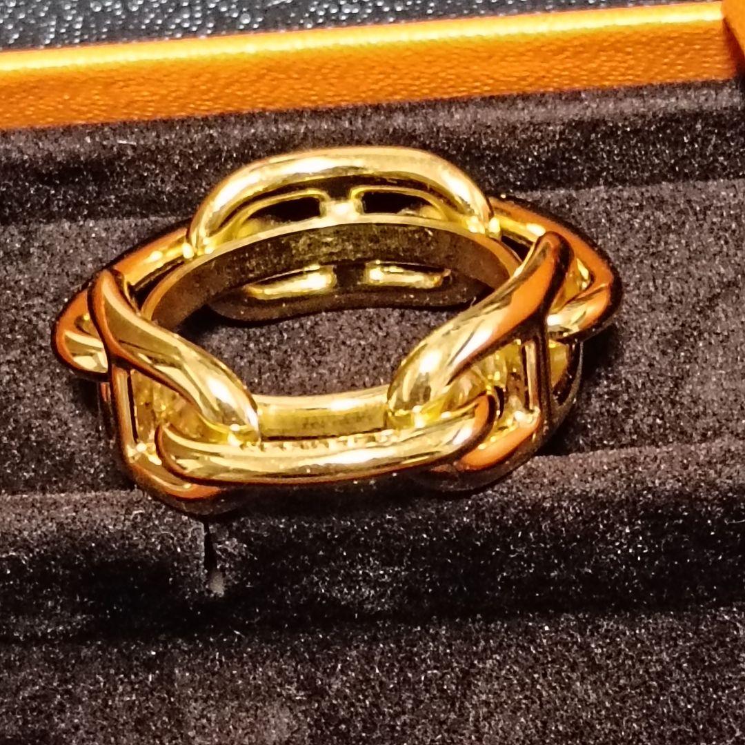 美品　エルメス　 スカーフリング　シェーヌダンクル　付属品なし