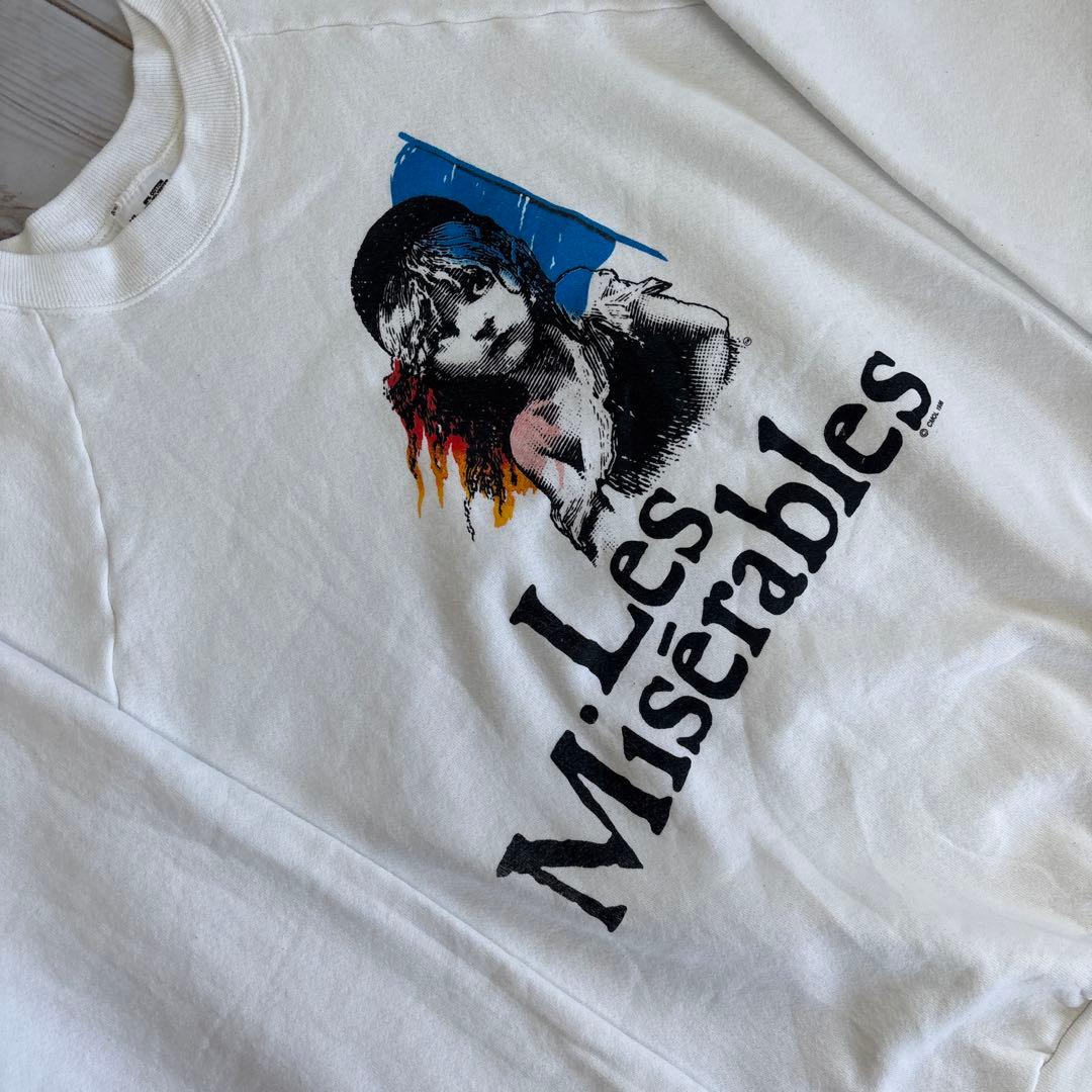 【80s】レミゼラブル　Tシャツ スウェット　オペラ座の怪人　美女と野獣