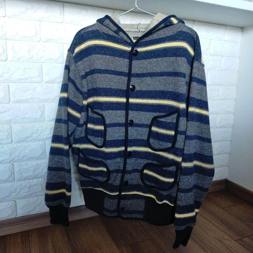 KAPITAL フード付きストライプジャンパー