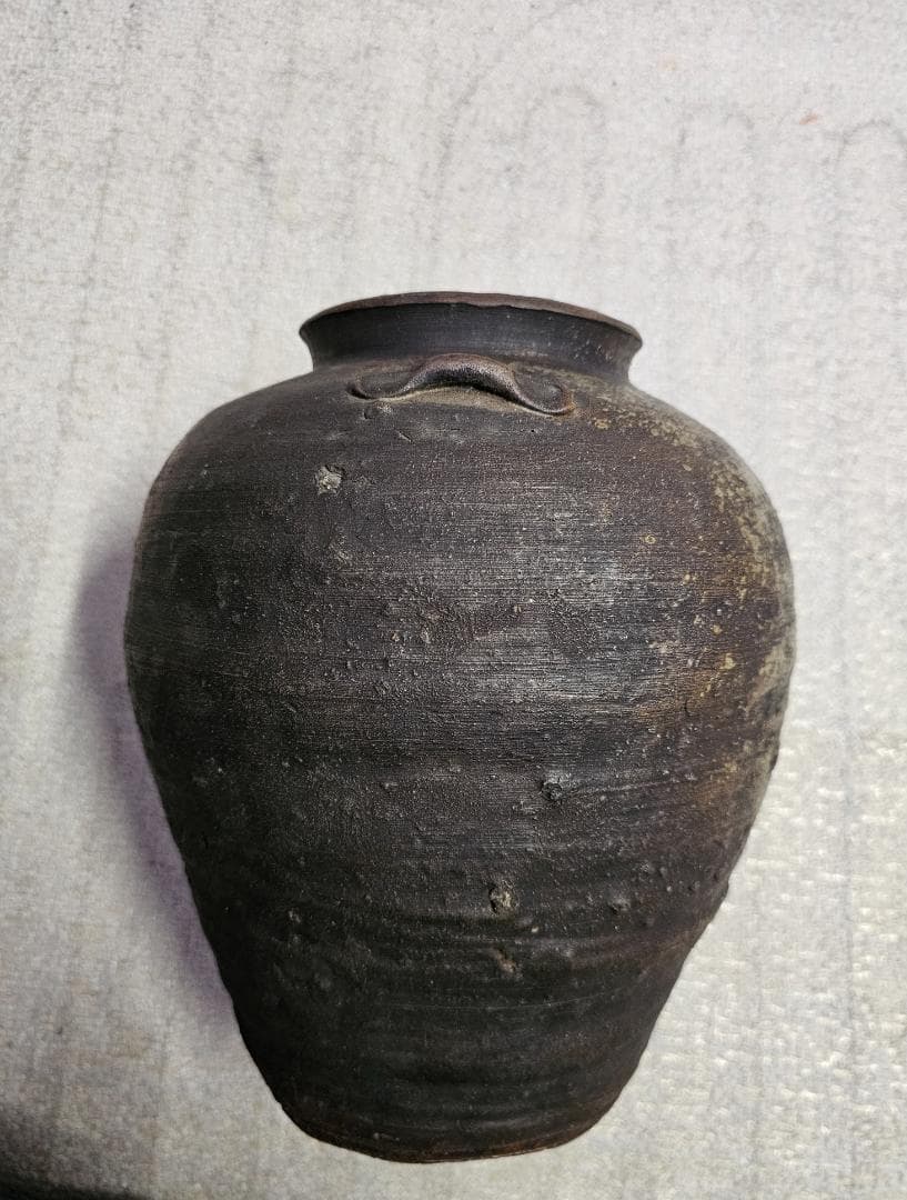 サ*ー様 元和三年(1617年)古備前 室町後期から桃山 三耳壺 耳の欠損なし