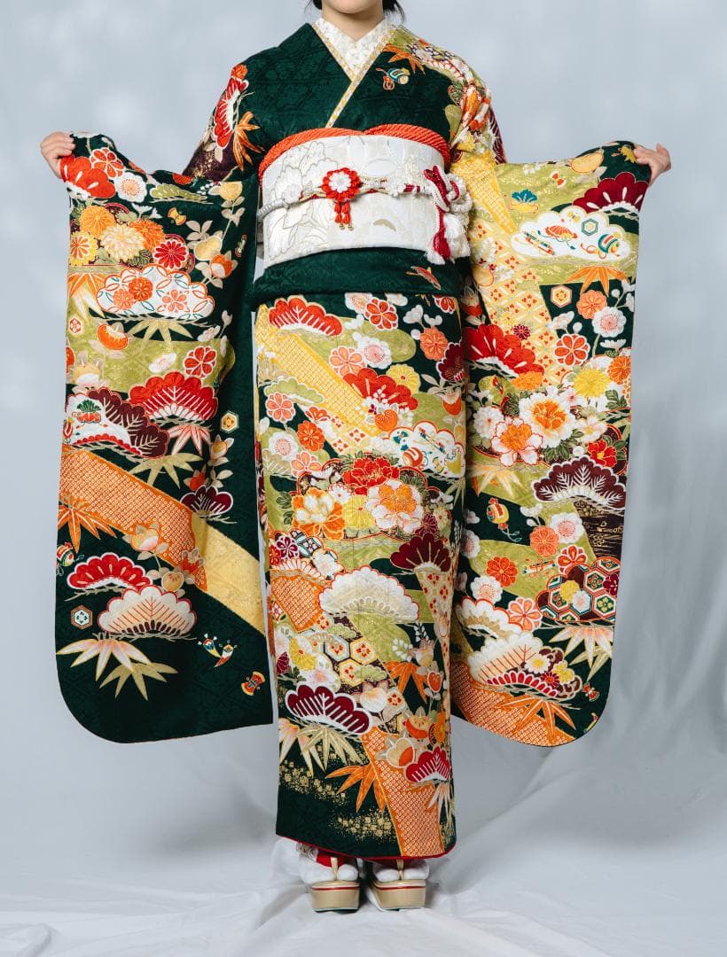 きの 草履バッグ、長襦袢なし【535】