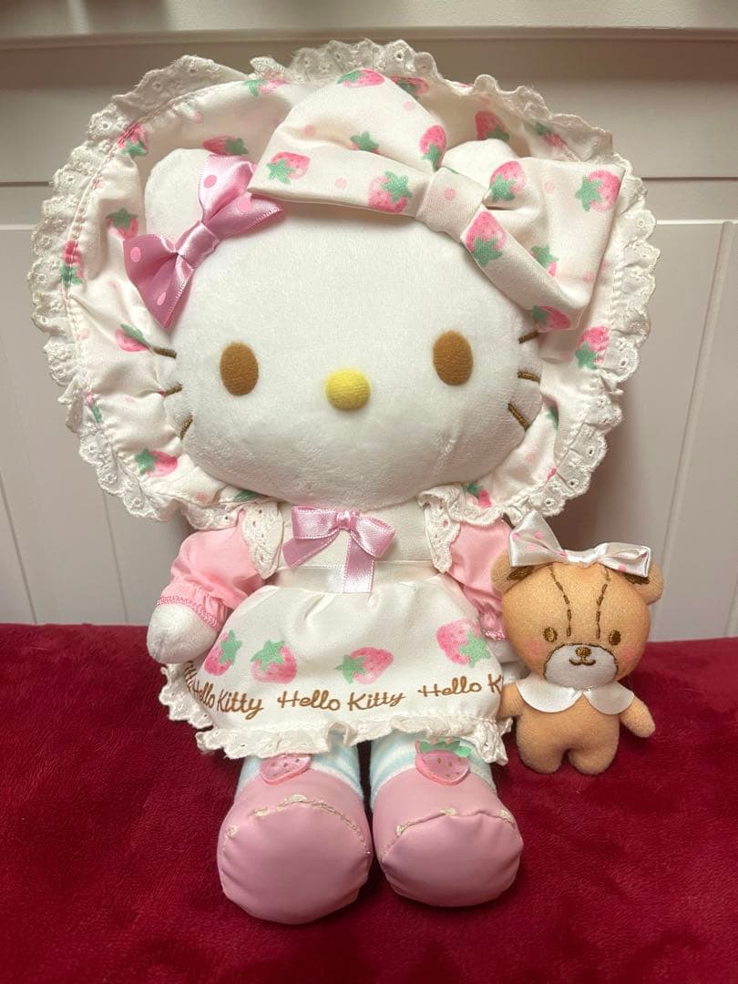 激レア☆キティ ストロベリーショートケーキ イチゴ クマ ぬいぐるみ