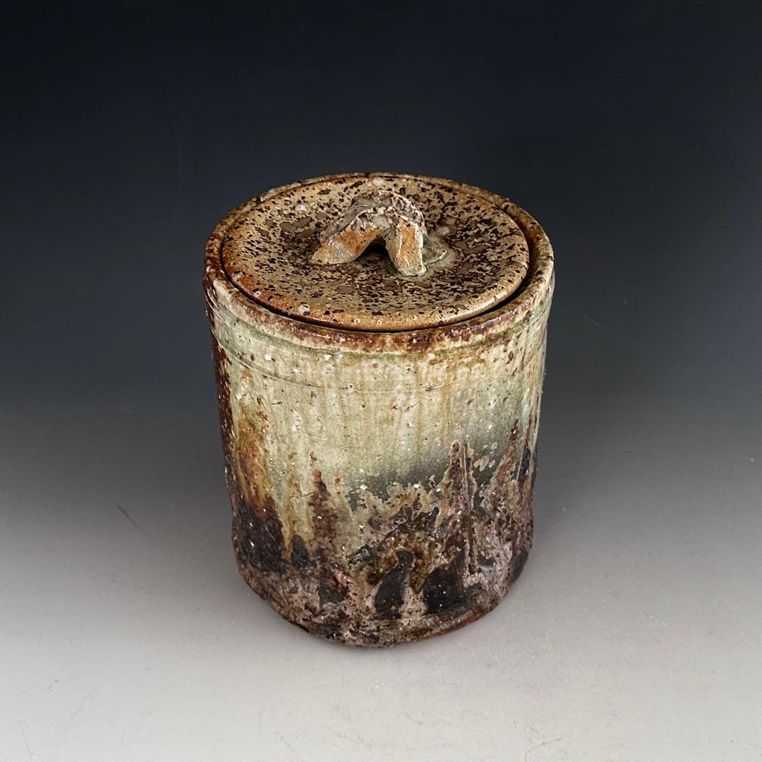 茶道具　古伊賀写　水指　上田直方　共箱　伊賀　陶芸　稽古　茶会　侘び