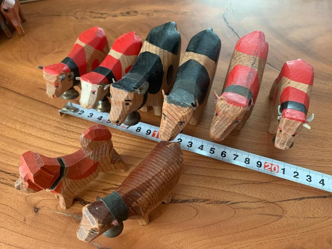 ヨーロッパ ビンテージ 牛 木彫り 郷土玩具 民芸 北欧 スイス ドイツ