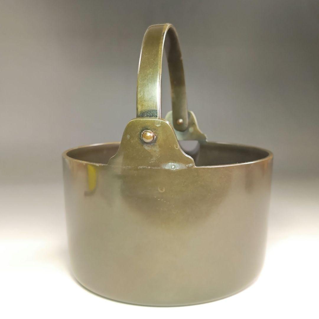 イ988 汁次『唐銅　汁次　木箱』茶道具