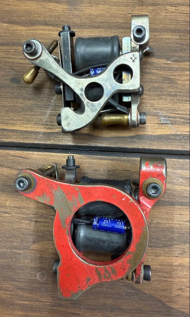 ツ*ン様 ウィザード タトゥーマシン ダブルコイル 赤　2台セット