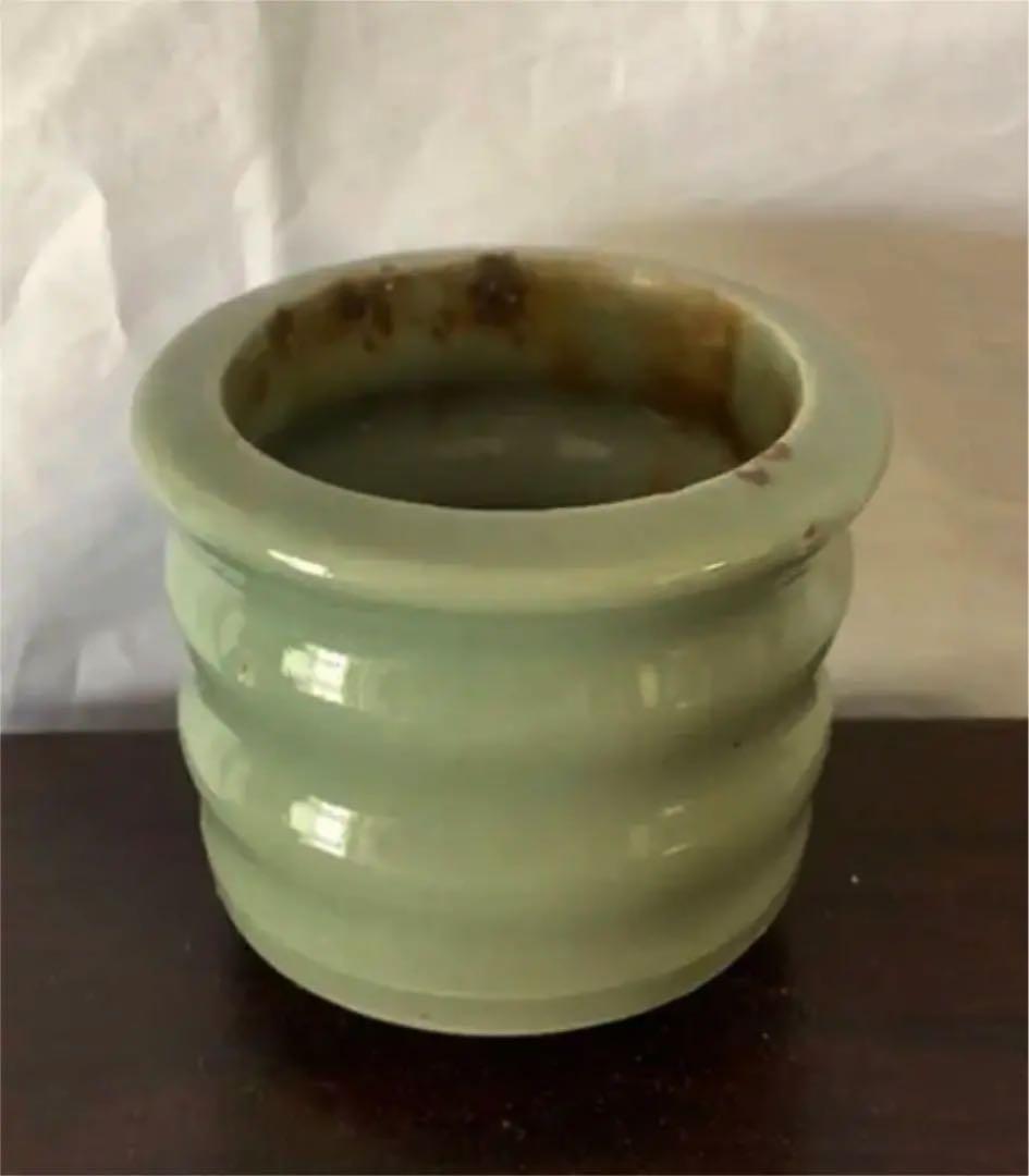 香炉 龍泉窯青磁琴炉　二重箱：XG-2-11