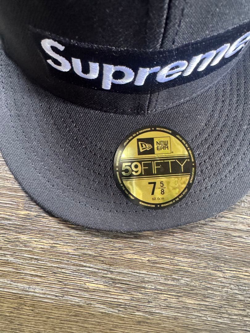 Supreme 59FIFTY キャップ ブラック 7 5/8