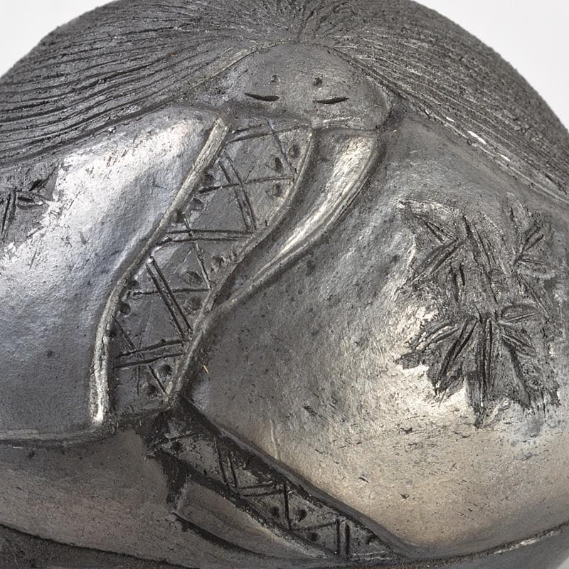 茶道具　陶磁器製　香合　在銘　共箱　V　6605