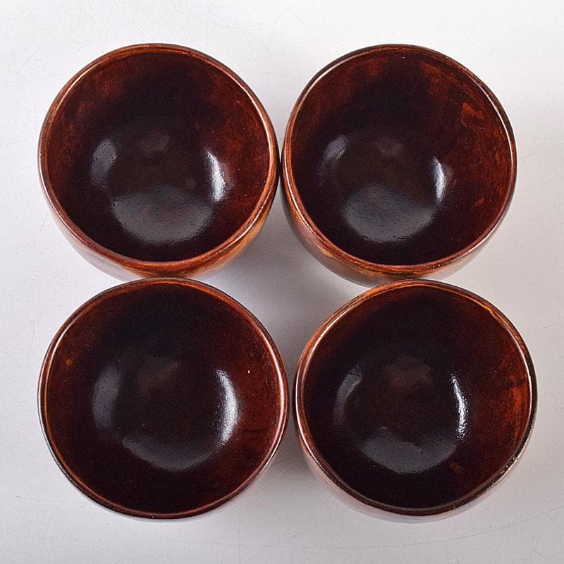 煎茶道具　足助乾漆　高山兼山作　煎茶碗四客　茶托五客　共布共箱　V　R8679