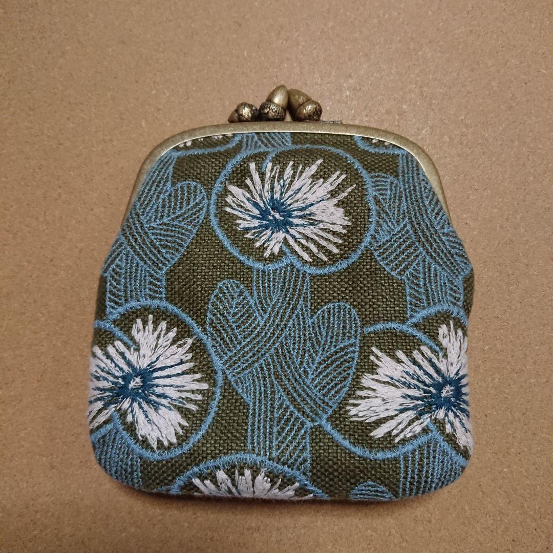 未使用 ミナ ペルホネン カドルパース hanakaze ハナカゼ がま口ポーチ