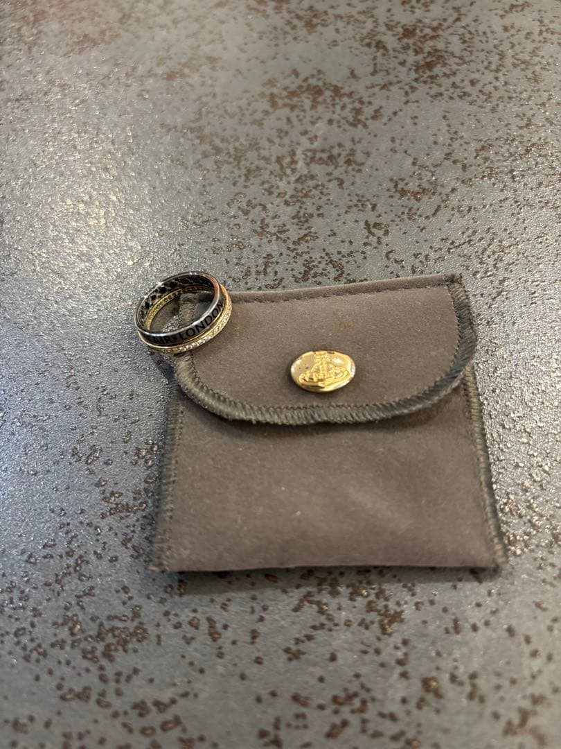 ヴィヴィアンウエストウッド　リング　ガンメタ　Sサイズ