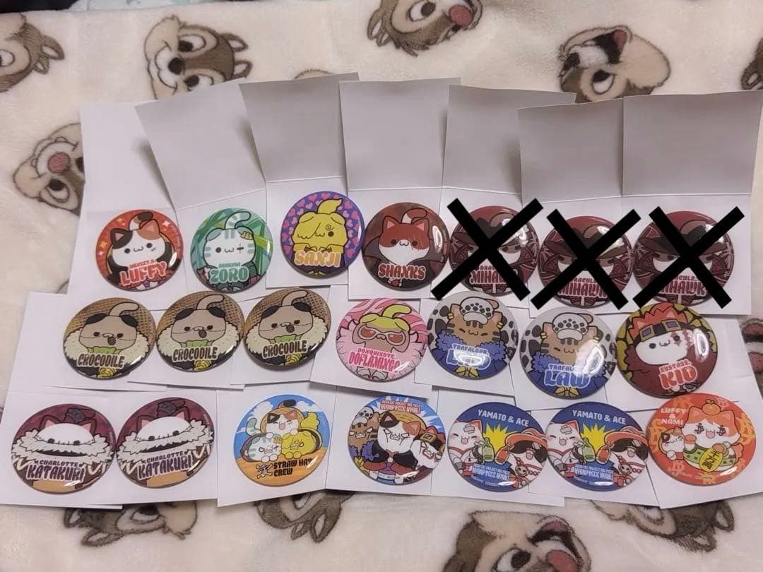 缶バッジ ワンピース ニャンピースニャーン! 缶バッジコレクション 21点