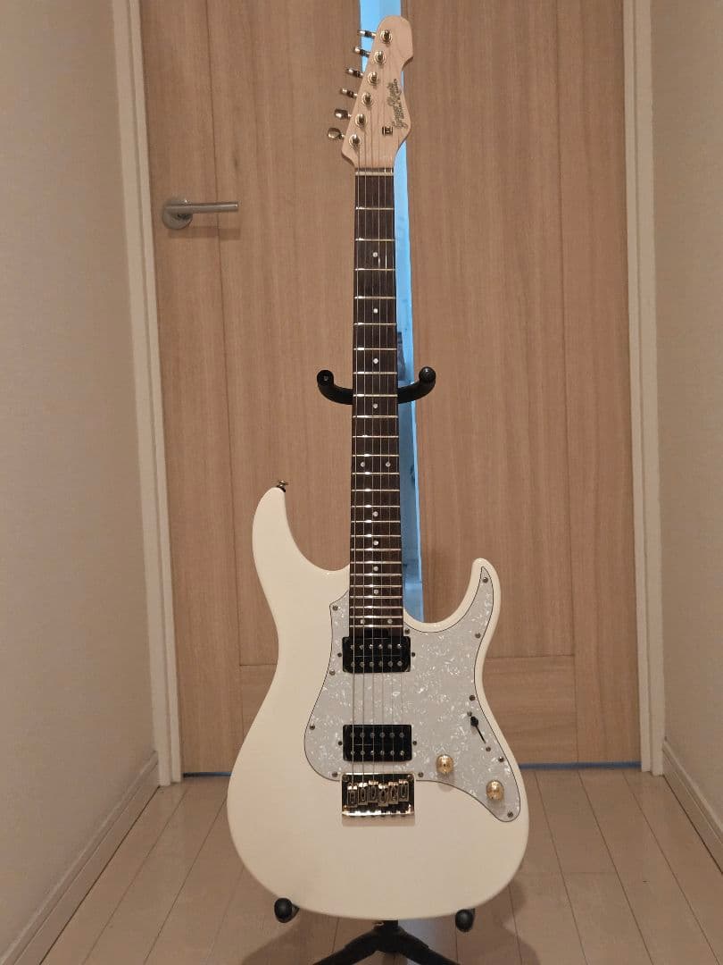 ホワイト エレキギター ハムバッカー