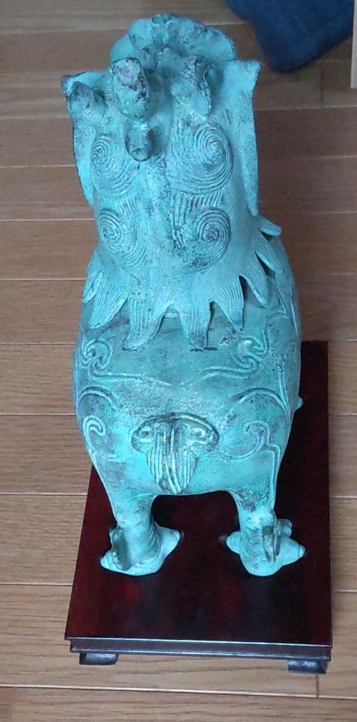 青銅　麒麟香炉