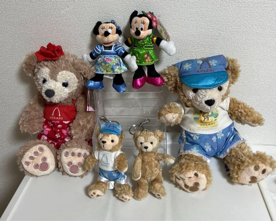 ディズニー、アウラニ（ハワイ、上海、香港）ダッフィー、シェリーメイぬいぐるみ