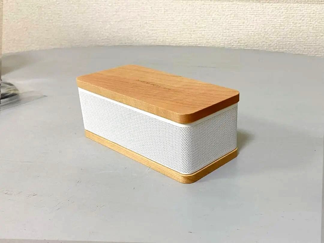 木製 Bluetooth モバイル・スピーカー Hacoa 白 北欧雑貨